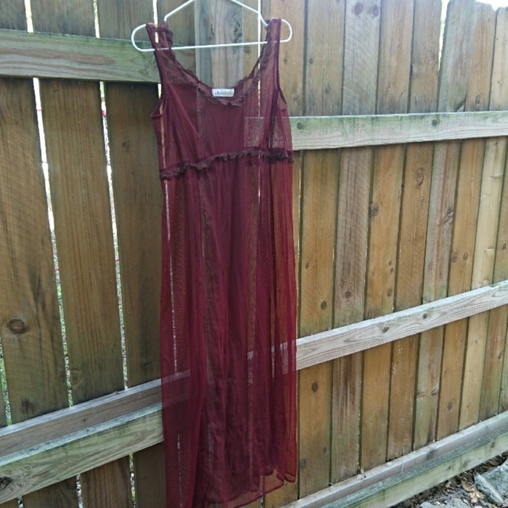 Vintage sheer tulle dress